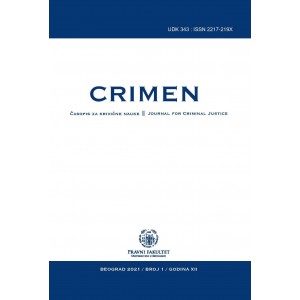 CRIMEN - часопис за кривичне науке 1/2021