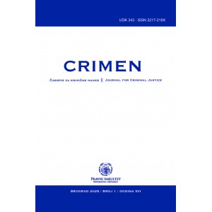 CRIMEN - часопис за кривичне науке 1/2025